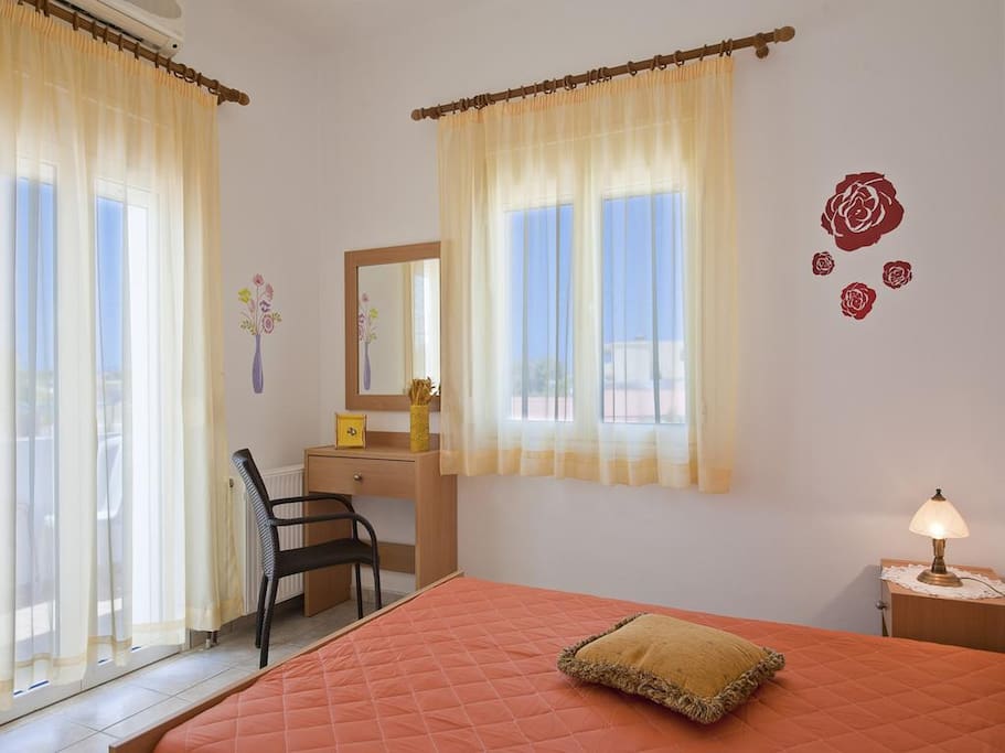 Master bedroom with double bed