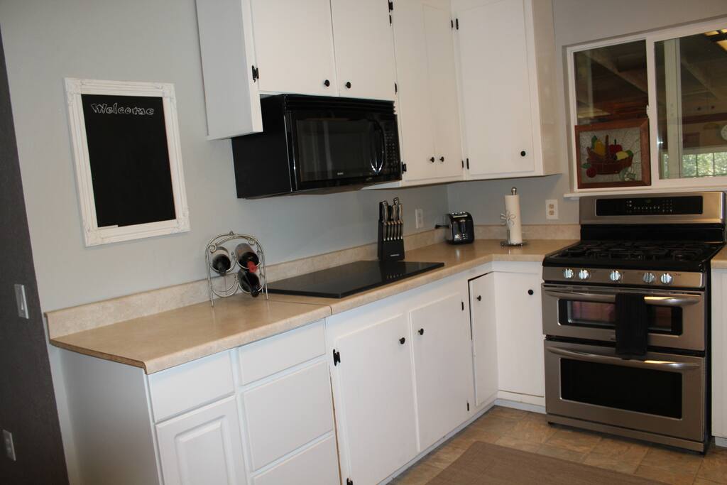 Double oven and microwave