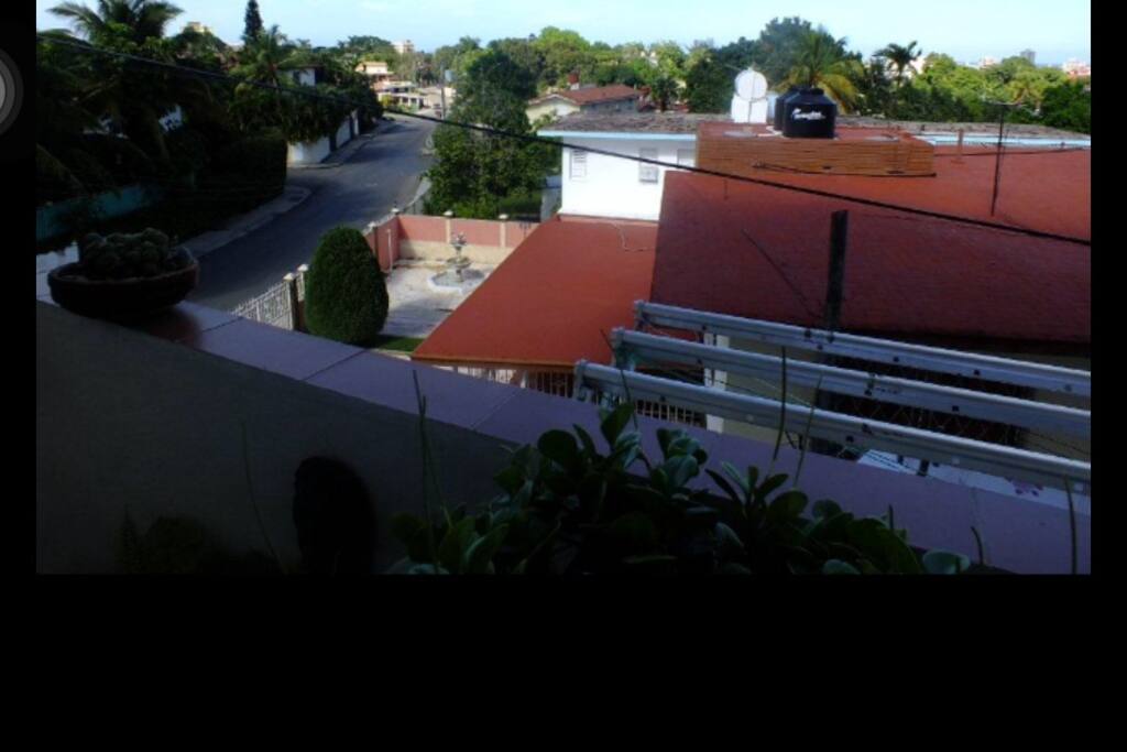 Vista tranquila y acogedora con el verdor que caracteriza a la Isla de Cuba