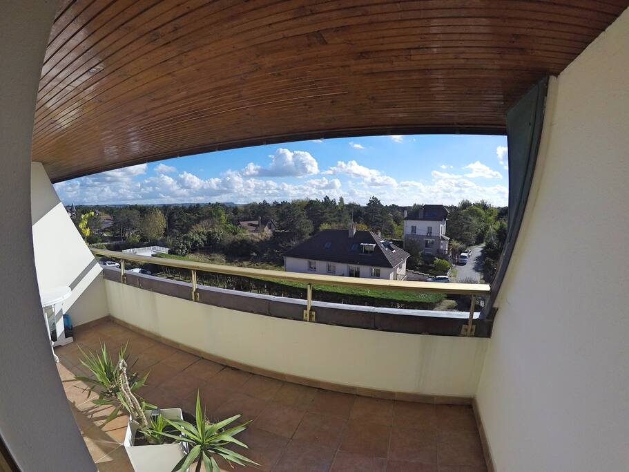 vue du balcon