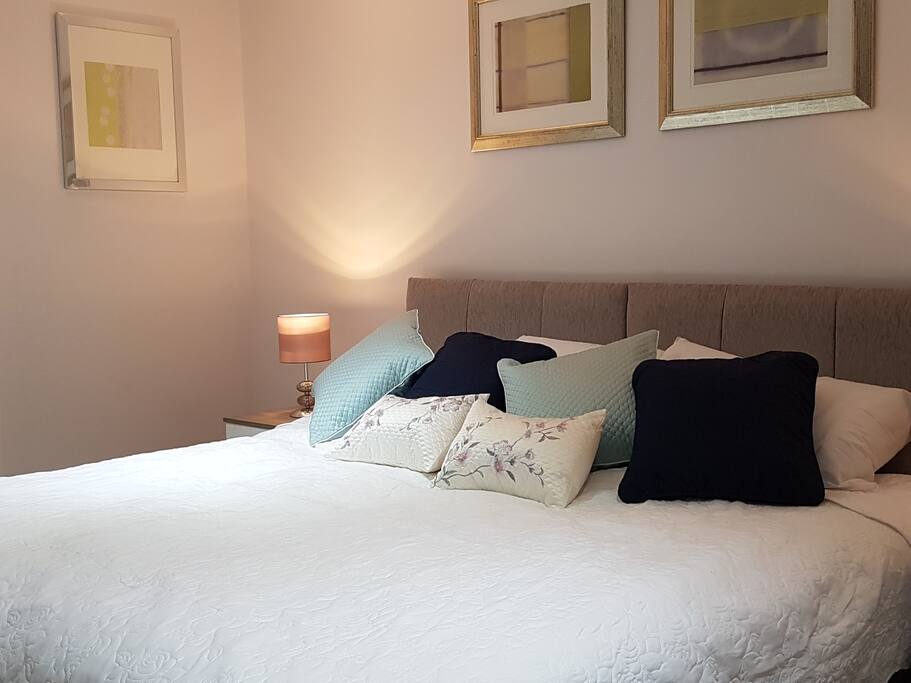 Bed can be separated into 2 singles