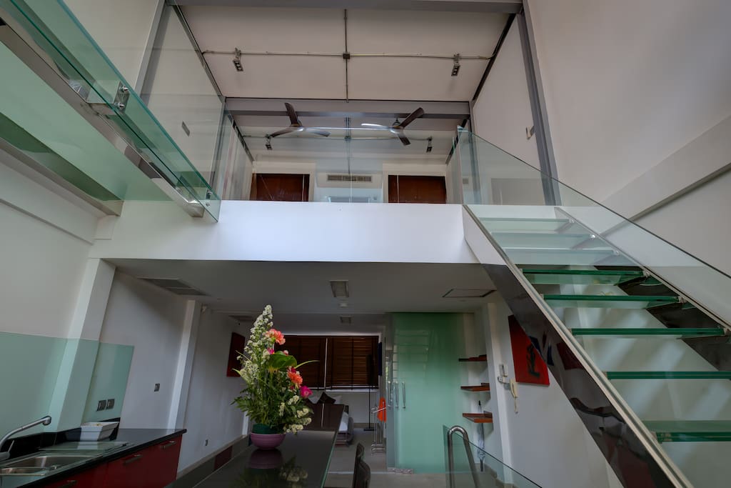 Open plan galleried Duplex