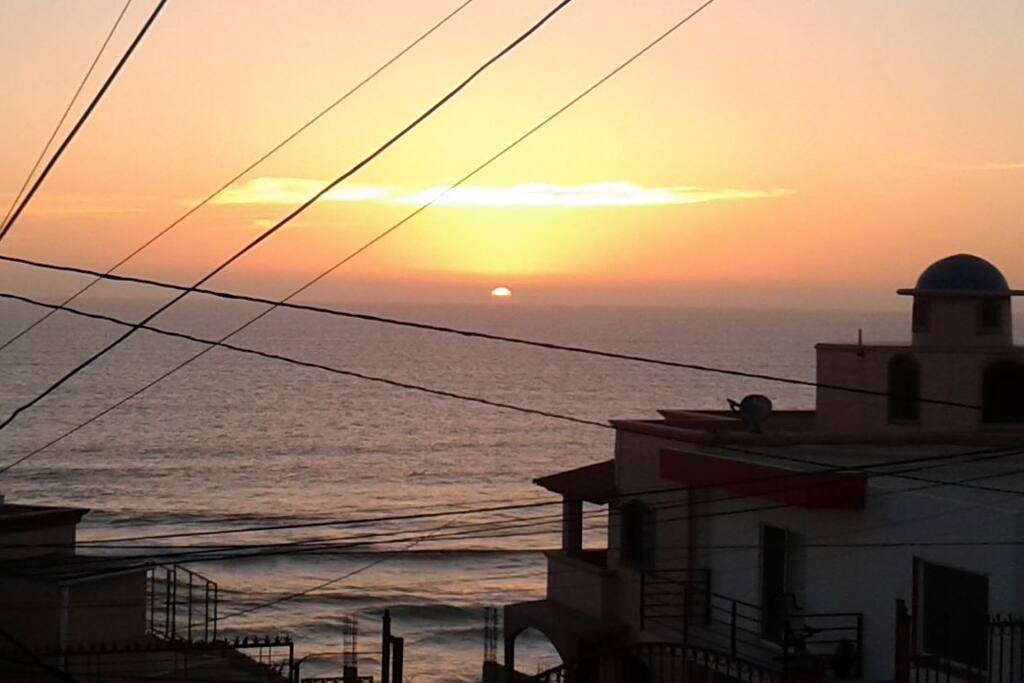 view from balcony