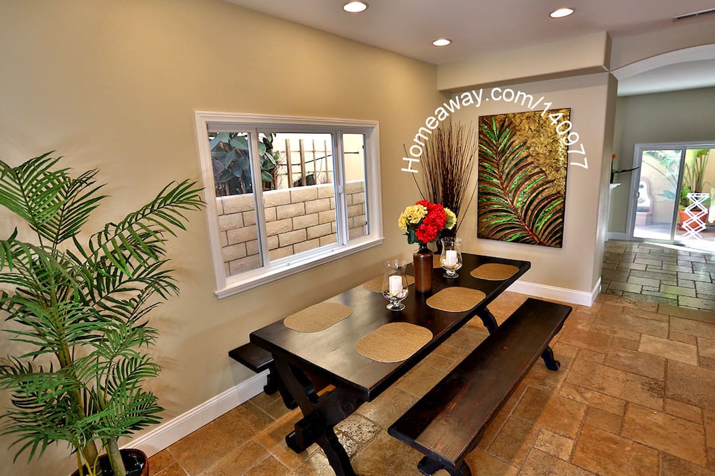 Family sized dining table