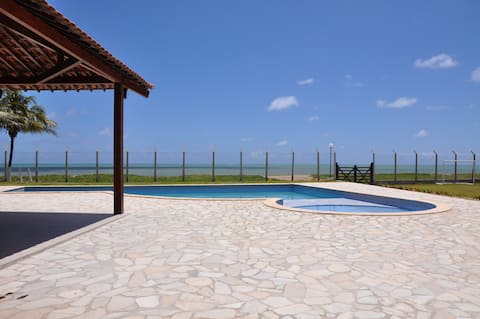 House of seashore on Maria Farinha beach