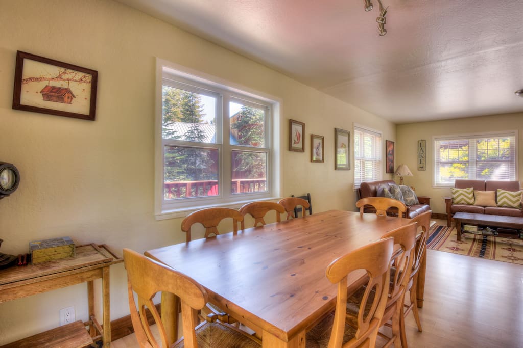 Dining room with great Tahoe views