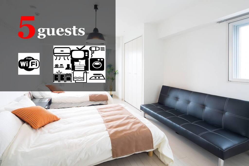 Up to 5 guests.