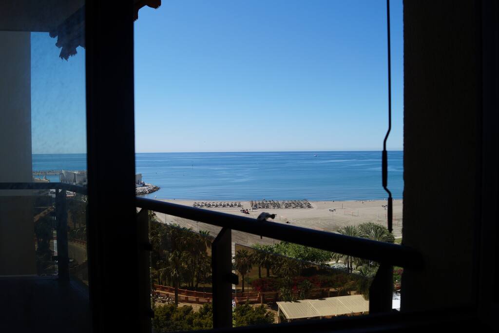 Vista desde la cama del dormitorio