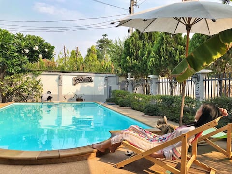 Safe&comfortable villa w/private pool.ononhome@cm