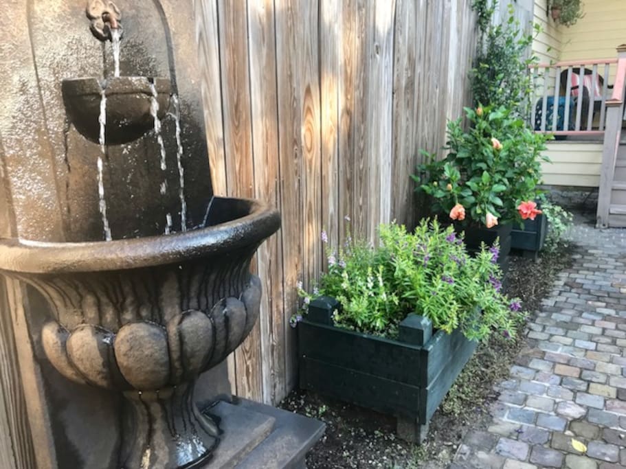 Fountain in courtyard