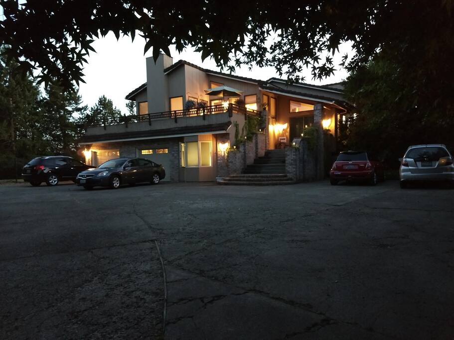 House at dusk