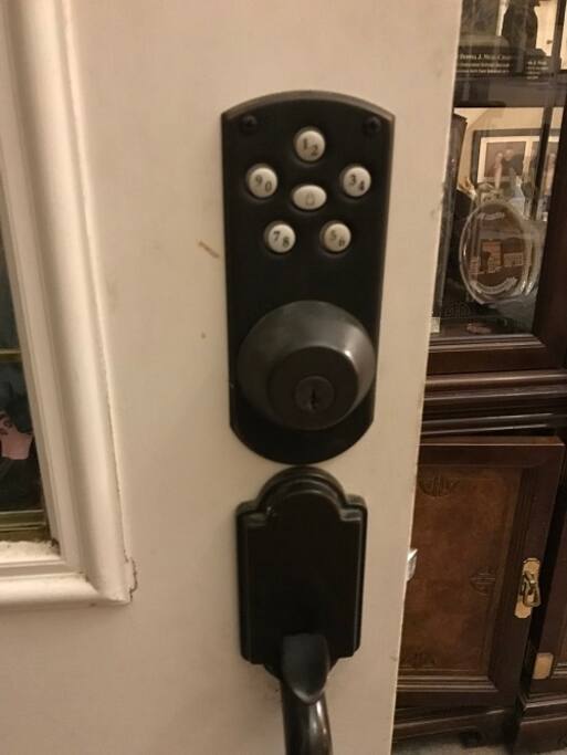 Keypad front door