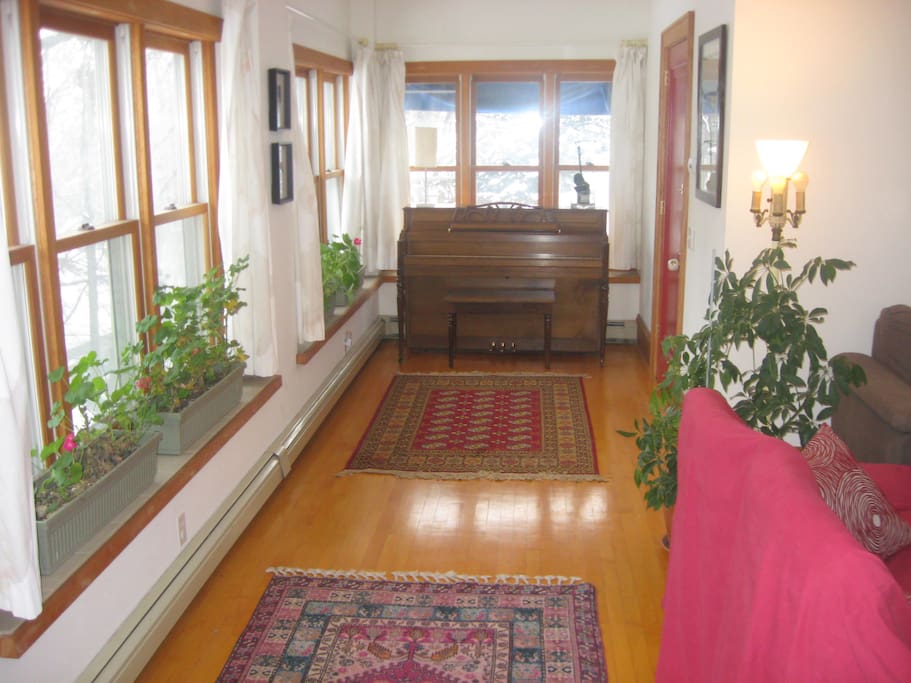 Apartment Entry and Piano.