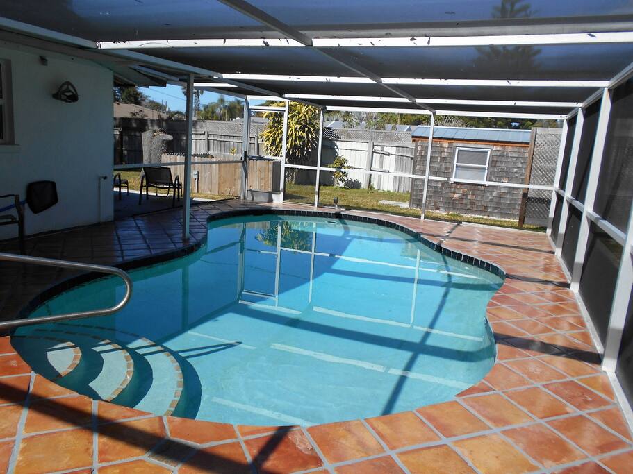 Heated Pool with Mexican Tile Deck