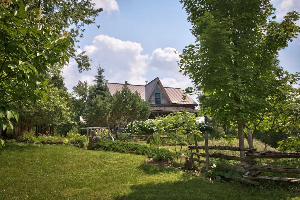 Plenty of space to roam with 23 acres of gardens, meadows and forest.