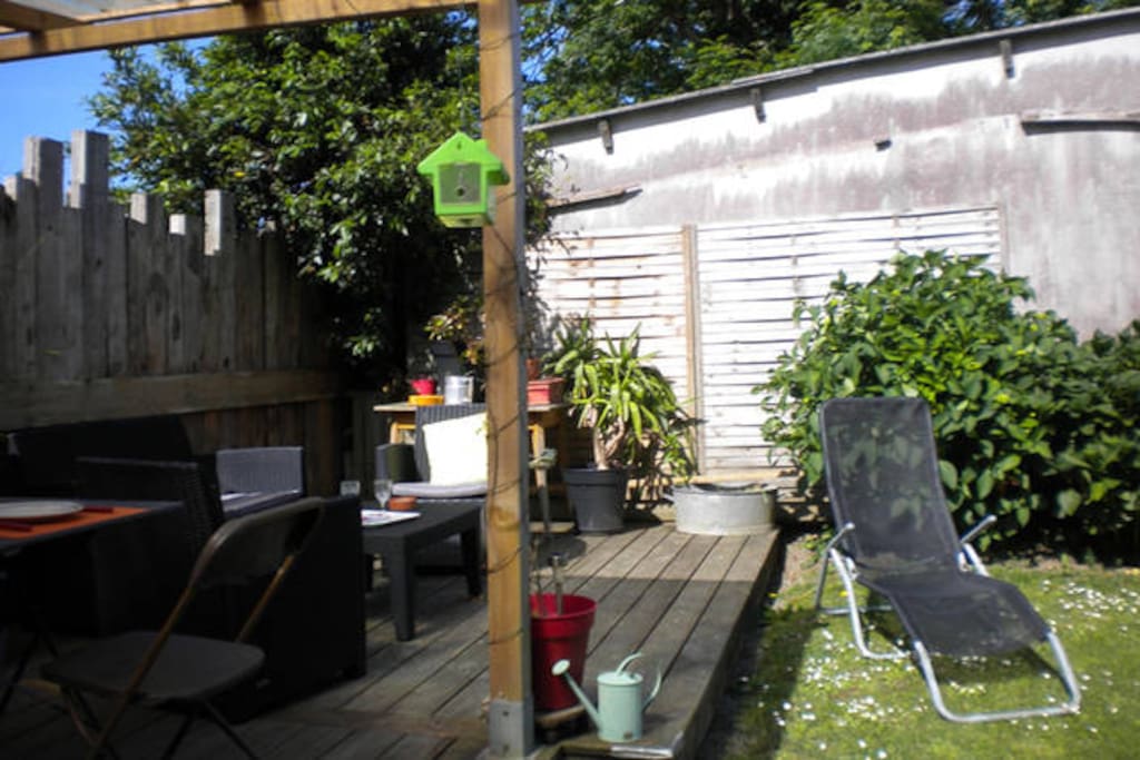La terrasse semi-couverte