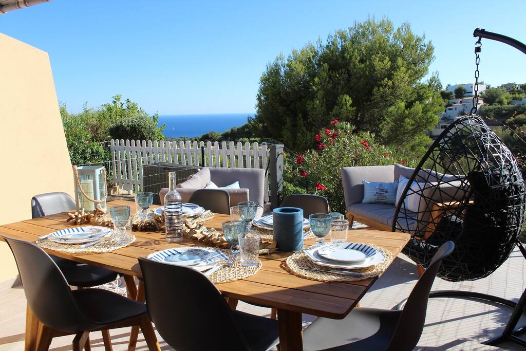 Vue mer depuis la terrasse
