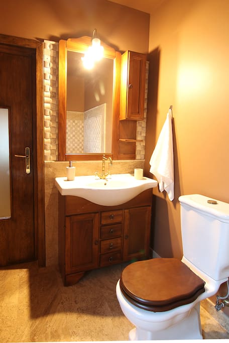 Bathroom 1 with bathtub