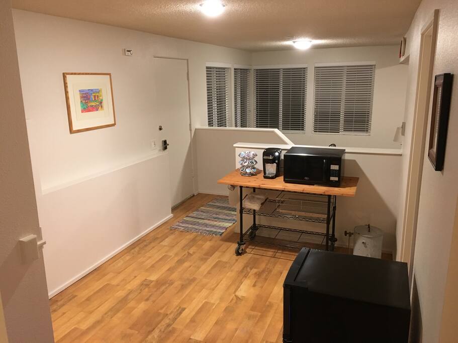 Private entrance, Keurig Coffee, Microwave, Mini Fridge/Freezer