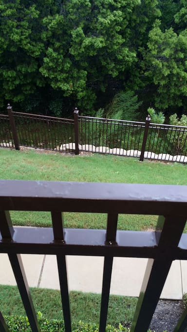view from balcony