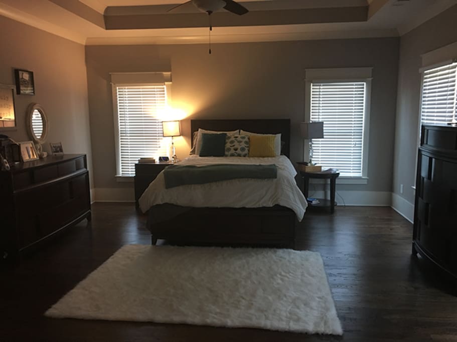 King Bed in Master Bedroom