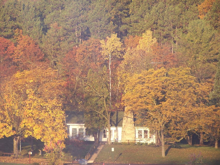 Cottage during fall