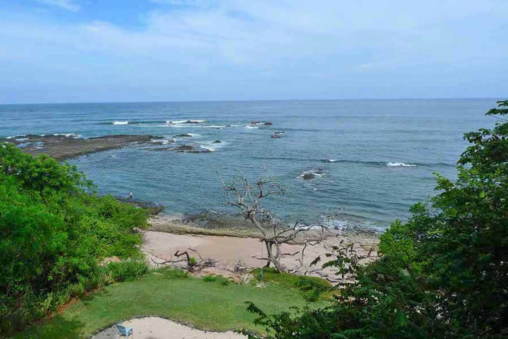 Deck view of Beach at low tide