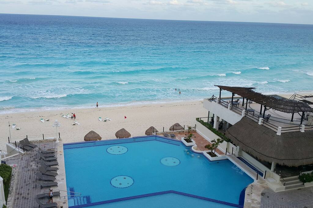 The principal ocean view of the building.