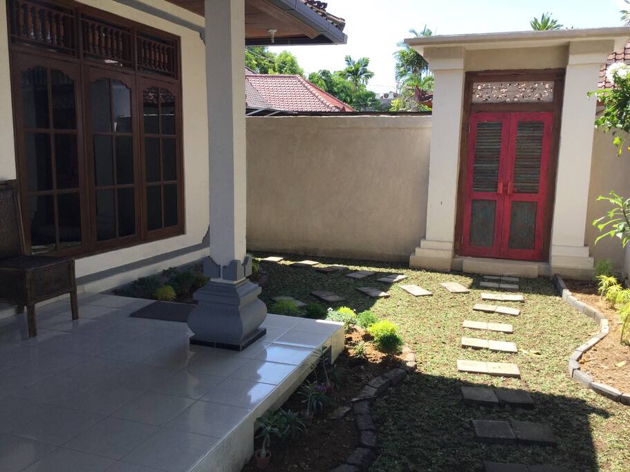 Private house and walled garden