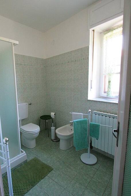bagno privato camera verde