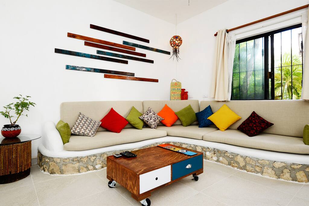 Spacious, comfortable sofa