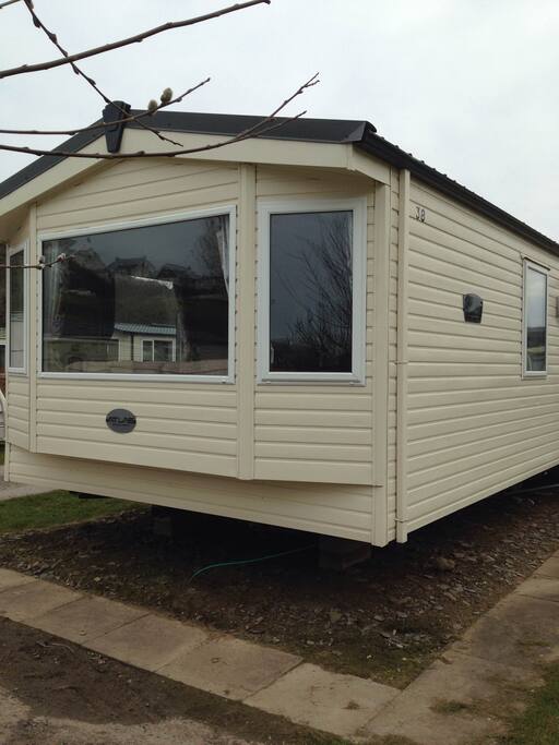 Exterior shot of the lounge window
