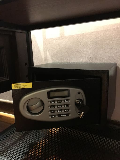 A Yale safe in your room for your personal use