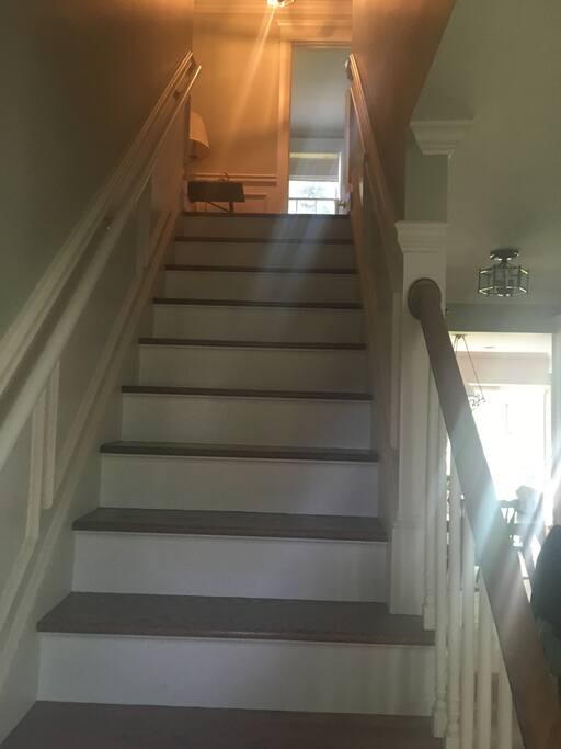 Stairway to space usable for guests.