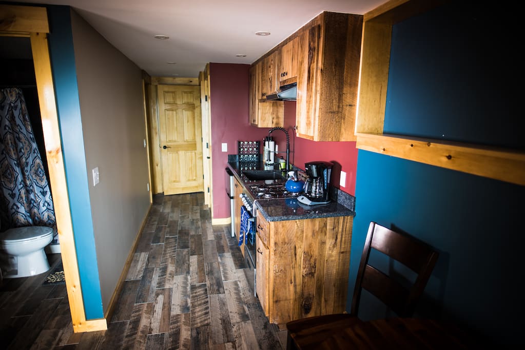 entrance and kitchen area
