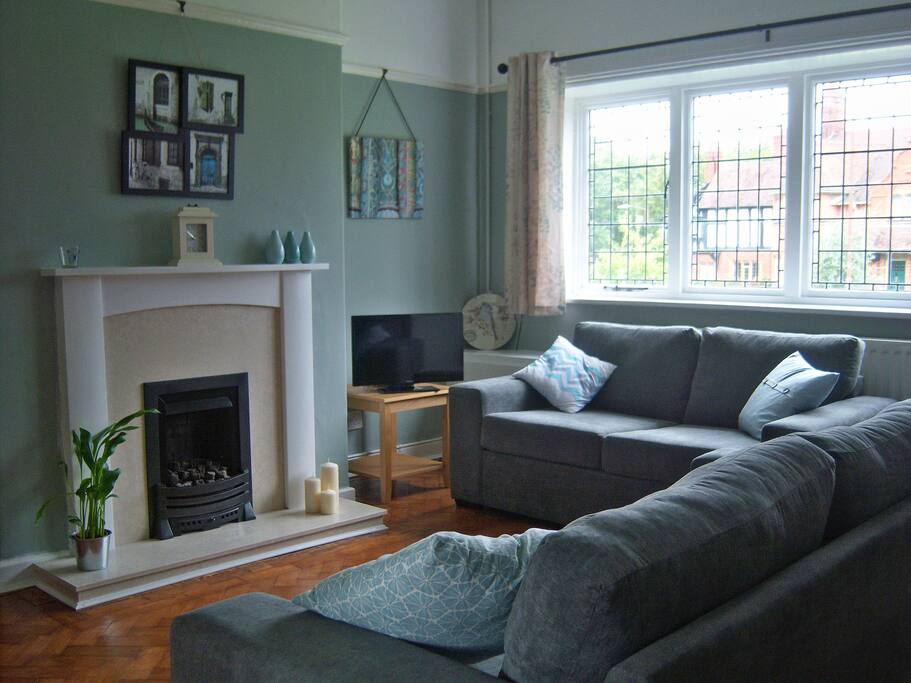 Living room with Smart TV
