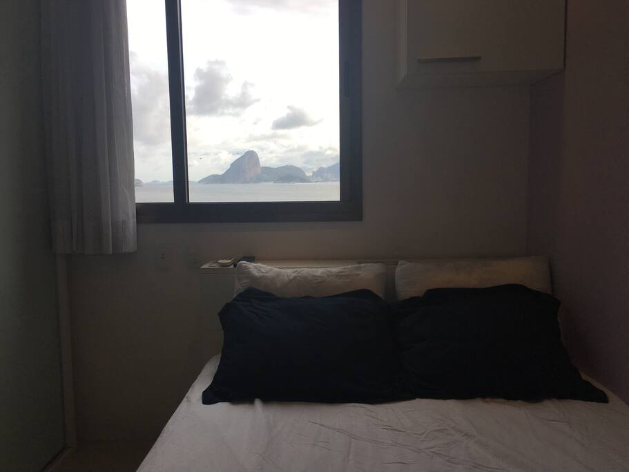 Quarto com vista para o pão de açúcar