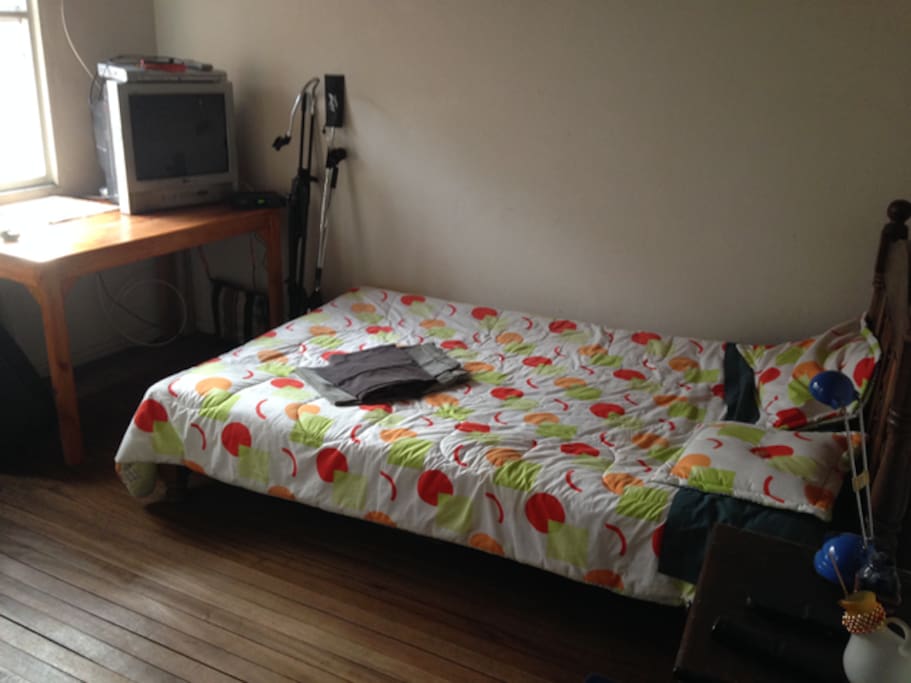 The double-bed room