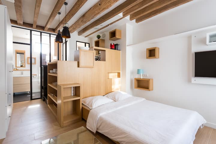 Stylish Studio In Ile Saint Louis - Free Fast Wifi - Paris