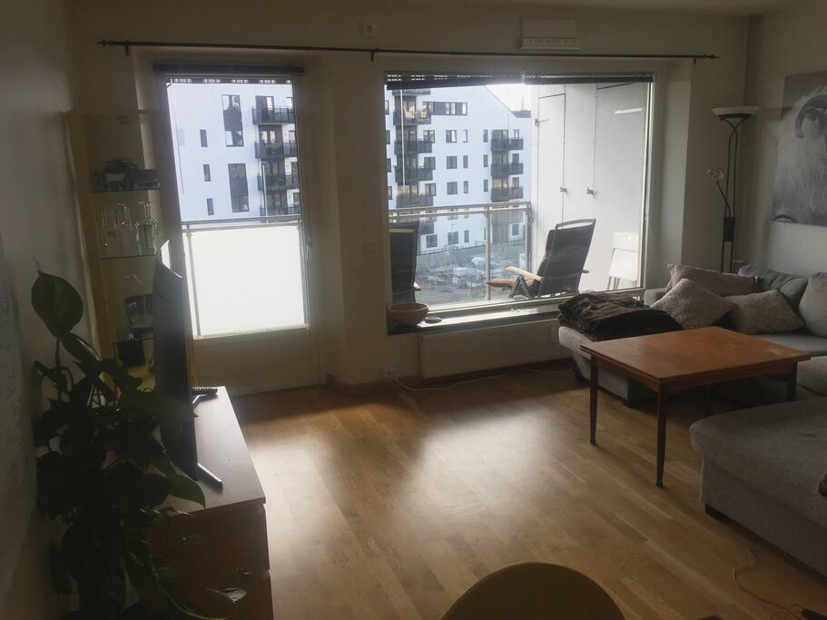 Living room and balcony