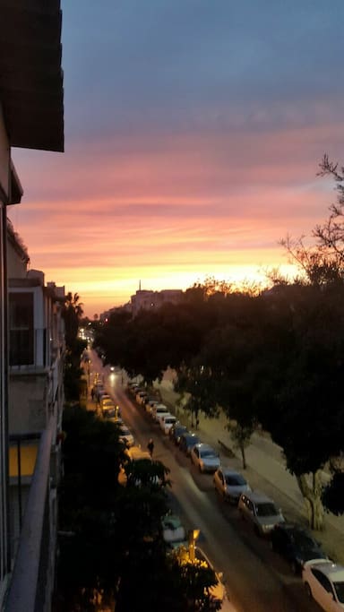 the view from the balcony!