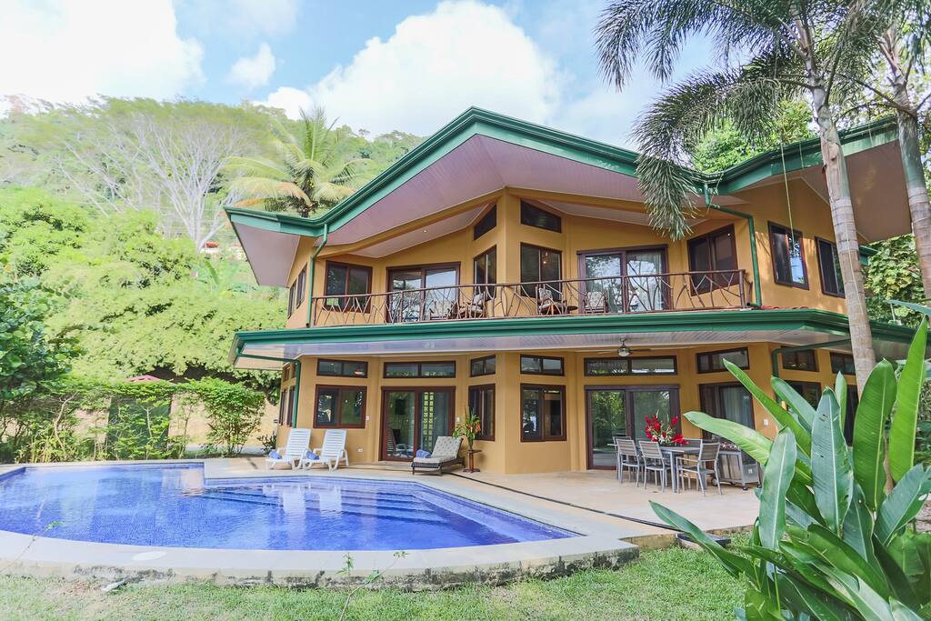 Nestled between the mountains and the crashing surf.