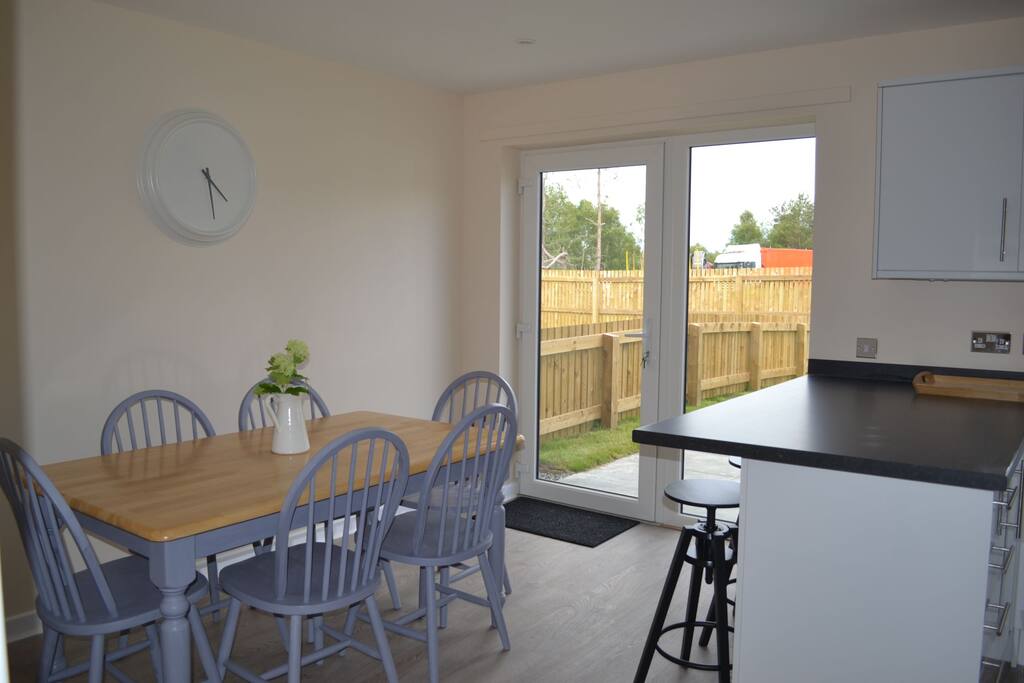 Bright dining area