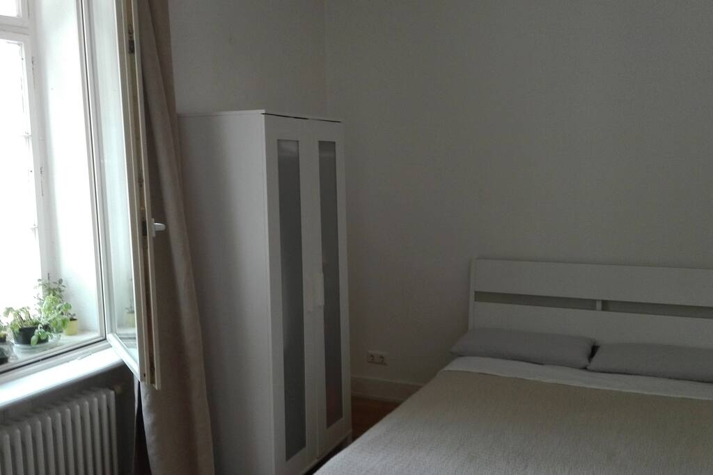 Bed and Wardrobe