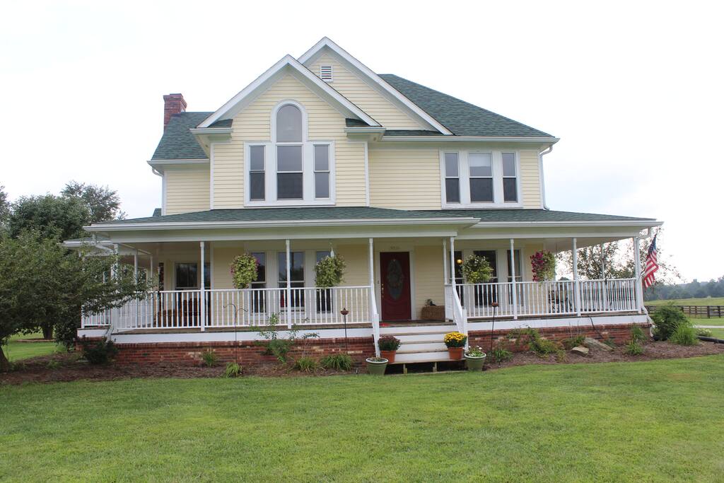 Beautiful wrap around porch;