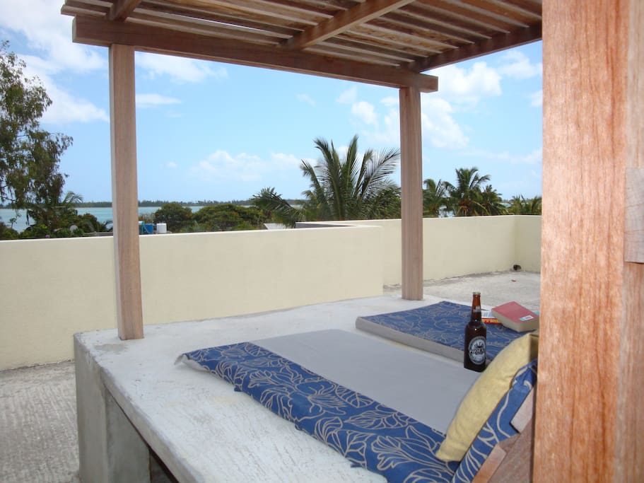 All of our guests have access to the shared roof terrace
