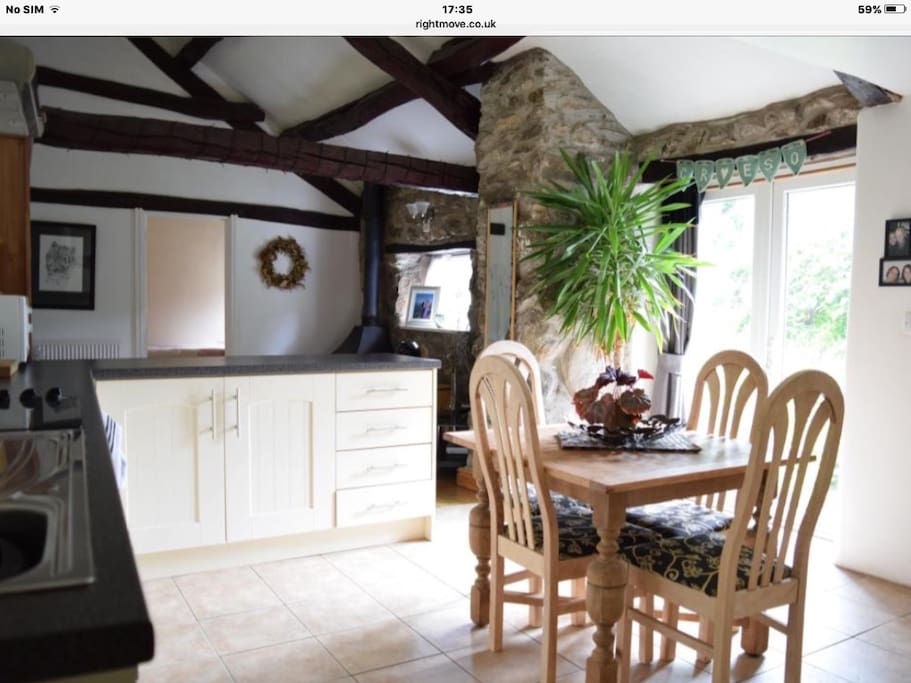 Open plan kitchen diner and lounge area