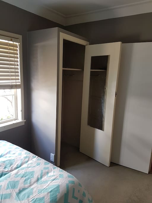 Spacious wardrobe