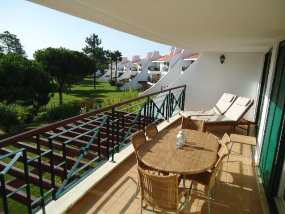 Relaxation on balcony