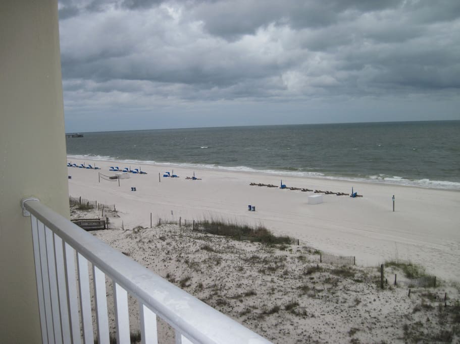 The state park pier is down the beach about half a mile.